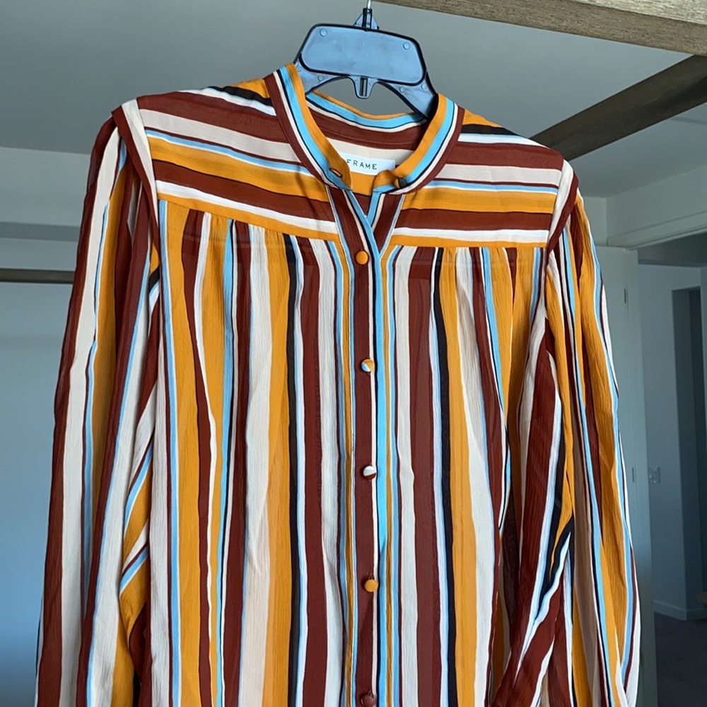 FRAME - Sunrise Striped Blouse